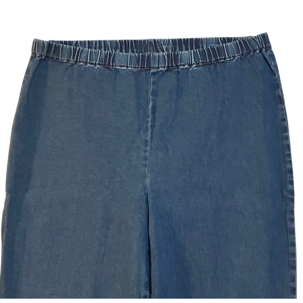 Metro Blues Women's Blue Pull-On Waist Stretch Bootcut 34.5" Inseam Jeans SZ XLT - Picture 3 of 6